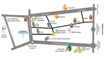 Location of Casagrand Crescendo - Image 137047