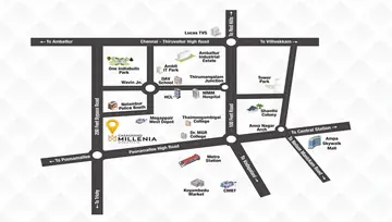 Location of Casagrand Millenia - Image 137067