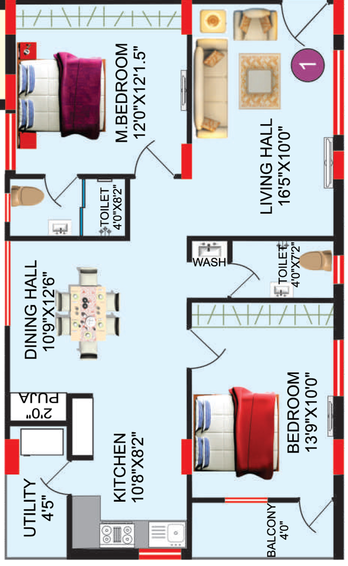 2 BHK Flat in RV Aadvik in Kompally, Hyderabad - Image 806266