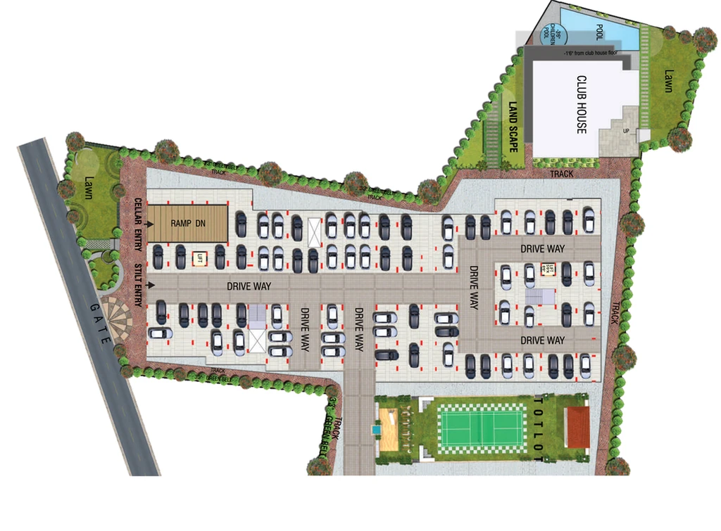 Master Plan of RV Aadvik in Kompally, Hyderabad - Image 137137
