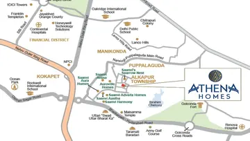 Location of Saanvi Athena Homes - Image 137178