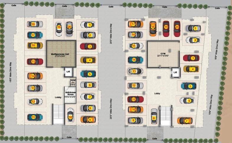 Master Plan of Saanvi Aurelia Homes in Narsingi, Hyderabad - Image 137208