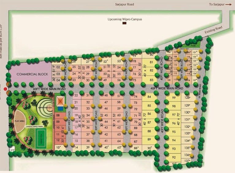 Master Plan of JR Greenwich in Sarjapur, Bangalore - Image 137205