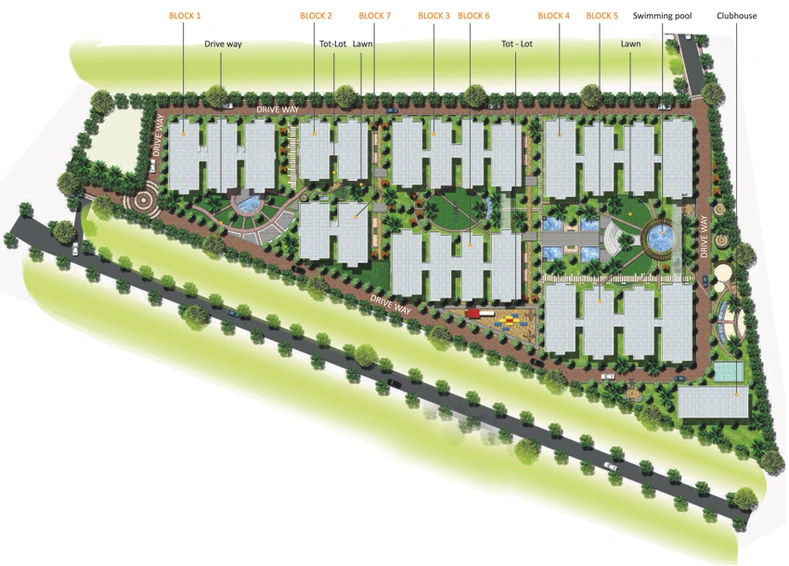 Master Plan of Vasavi Brindavanam in Moti Nagar, Hyderabad - Image 137241