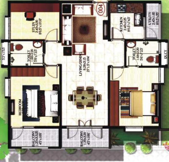 2.5 BHK Flat in Keerthi Regalia in Sarjapur Road, Bangalore - Image 806320