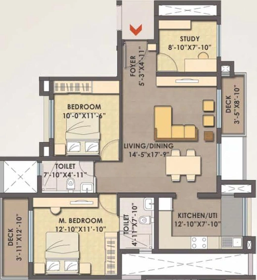 2.5 BHK Flat in MJR Clique Hercules in Electronic City, Bangalore - Image 806334