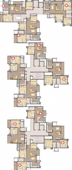 Floor Plan of MJR Clique Hercules in Electronic City, Bangalore - Image 137294