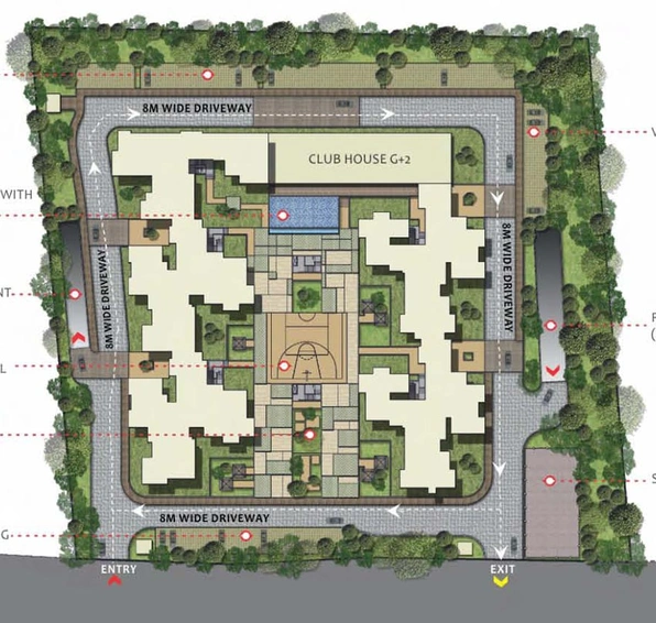 Master Plan of MJR Clique Hercules in Electronic City, Bangalore - Image 137295