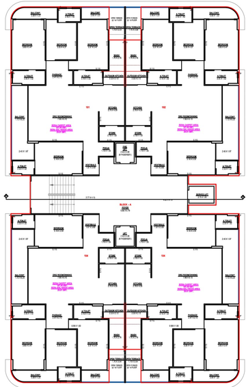 Floor Plan of Prince The Glorious in Nikol, Ahmedabad - Image 93445