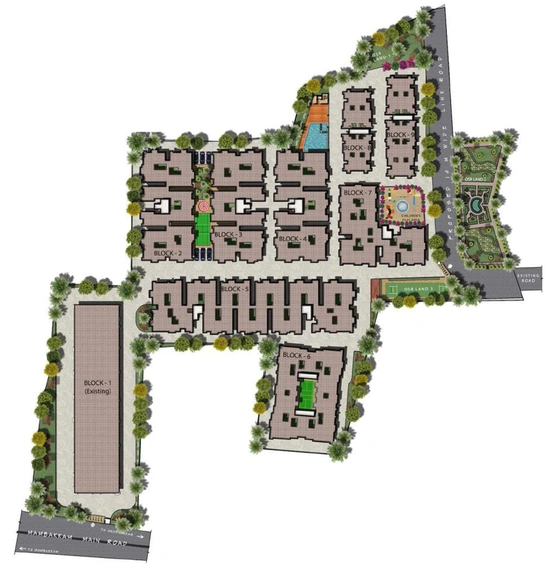 Master Plan of Rajparis Crystal Spring 2 in Medavakkam, Chennai - Image 137366
