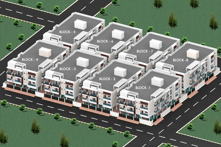 Master Plan of Harini Gokulam in Sholinganallur, Chennai - Image 137375