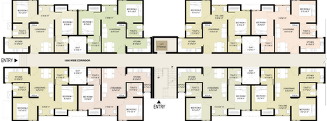 Floor Plan of Arun Excello Triveni in Mahabalipuram, Chennai - Image 137401