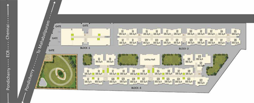 Master Plan of Arun Excello Triveni in Mahabalipuram, Chennai - Image 137402