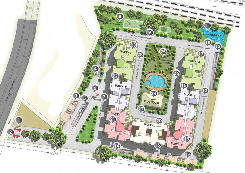 Master Plan of MJR Pearl in Kadugodi, Bangalore - Image 137444