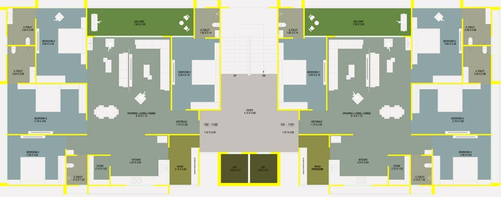 Floor Plan of Om Kalhar Wing in Nikol, Ahmedabad - Image 93465