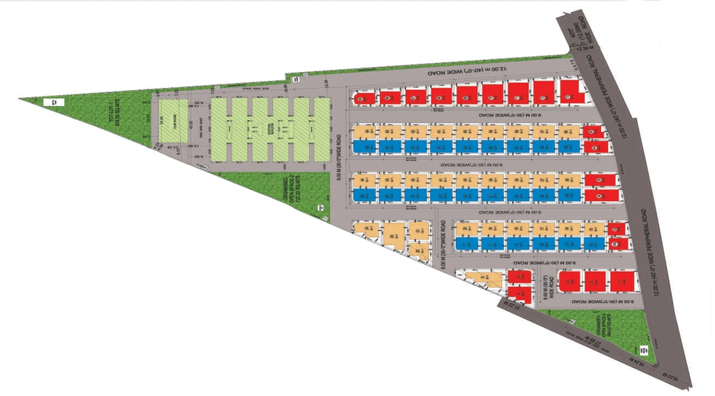 Master Plan of Sanman Trinity Villas in Quthbullapur, Hyderabad - Image 137537