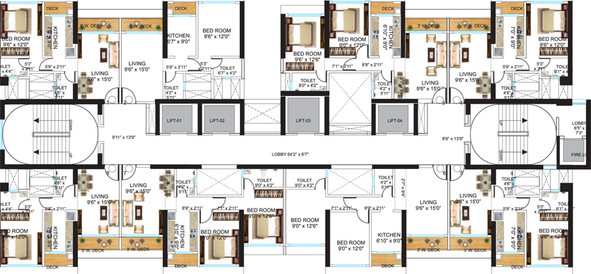 Floor Plan of Neelam Passcode Sequel in Mulund East, Mumbai - Image 144839