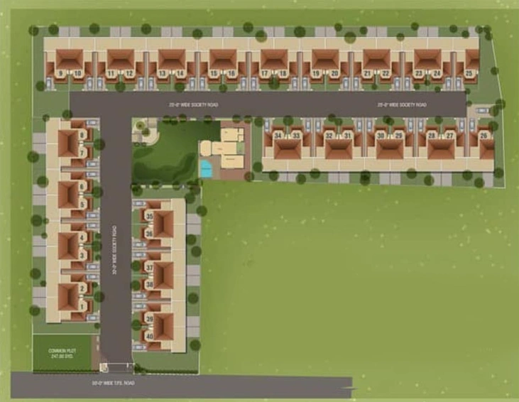 Master Plan of Aarmor Madhuban Villa in Nikol, Ahmedabad - Image 93474