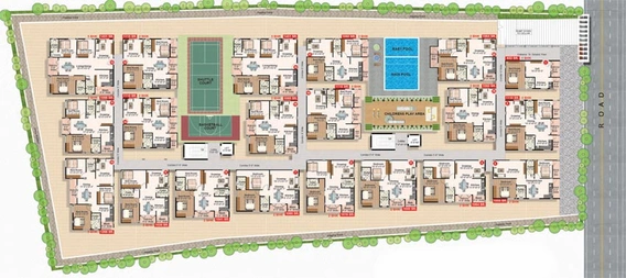 Master Plan of Sree Adithya Elite in Krishnarajapuram, Bangalore - Image 137687
