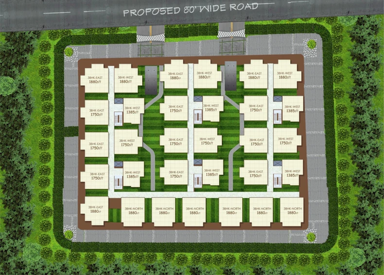Master Plan of Sri Samhitha in Kollur, Hyderabad - Image 137679