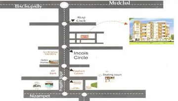 Location of Sri Vaishnavi Sai Green Heights - Image 137691