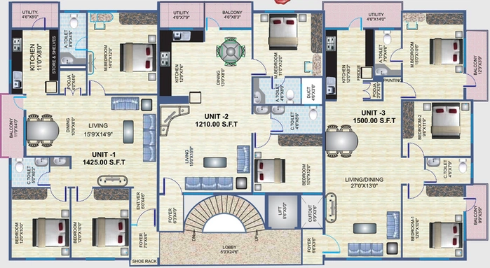 Floor Plan of Vinayaka Enclave in BTM Layout, Bangalore - Image 137730