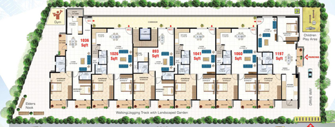 Master Plan of Dhatri Ultima in Yelahanka, Bangalore - Image 137798