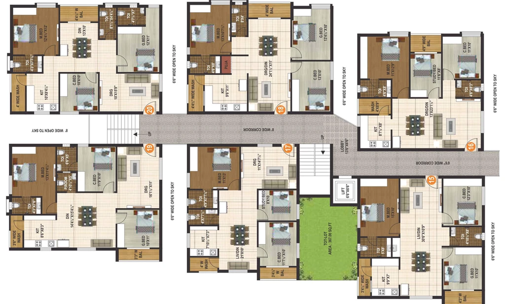 Master Plan of Suvelas Sai Sukhdhaam in Miyapur, Hyderabad - Image 137764