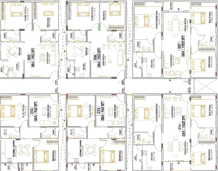 Floor Plan of Subha Omkara in Electronic City, Bangalore - Image 137818