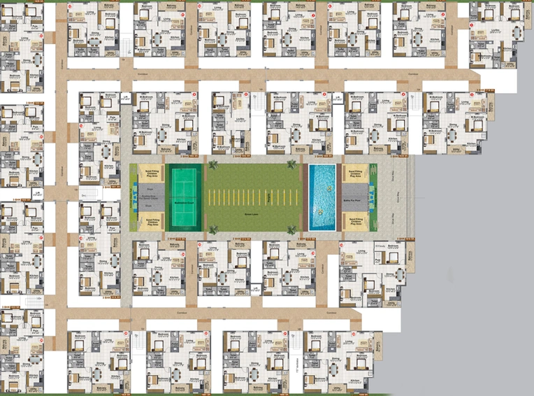 Floor Plan of RV Akshobhya in Bandlaguda Jagir, Hyderabad - Image 137866