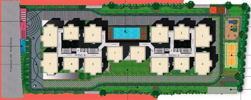 Master Plan of RV Dharmista in Miyapur, Hyderabad - Image 137880