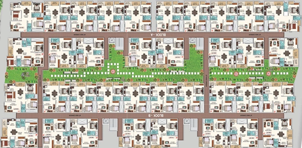 Floor Plan of Saranya Shantiniketan in Whitefield, Bangalore - Image 137895