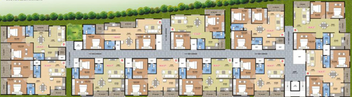 Floor Plan of Saranya Springs in Munnekollal, Bangalore - Image 142447
