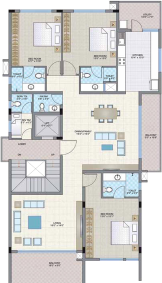 3 BHK Flat in Legacy Aura in Indiranagar, Bangalore - Image 806601