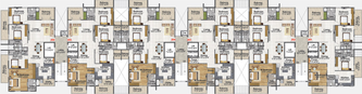 Floor Plan of Sansidh Galaxy in Thanisandra, Bangalore - Image 137972