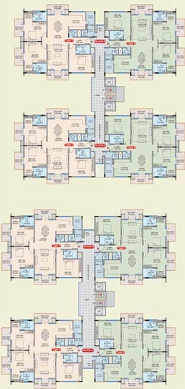 Floor Plan of Legacy Dimora in Jakkur, Bangalore - Image 138079