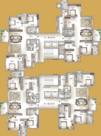 Floor Plan of Legacy Eldora in Yelahanka, Bangalore - Image 138110