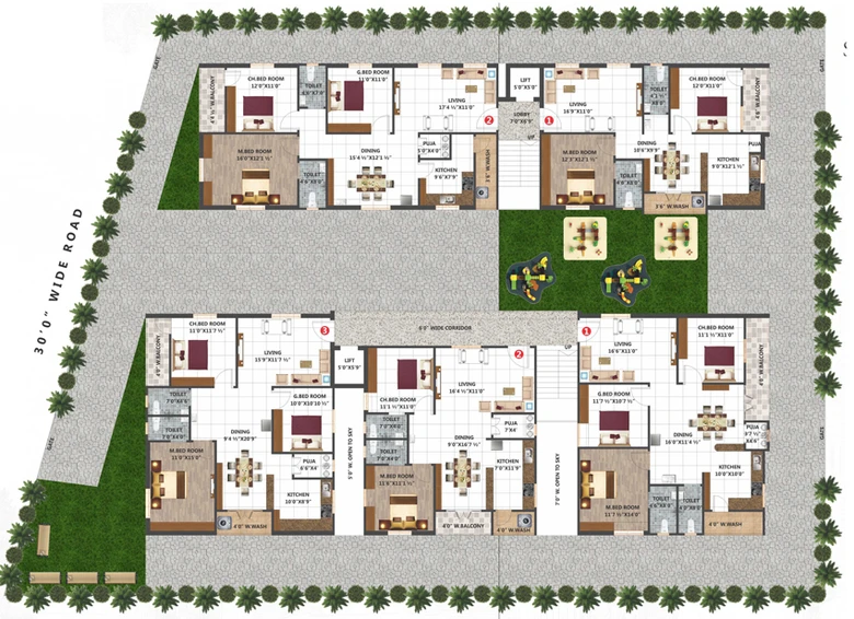 Master Plan of Soras Greenwoods in Nallagandla, Hyderabad - Image 138177