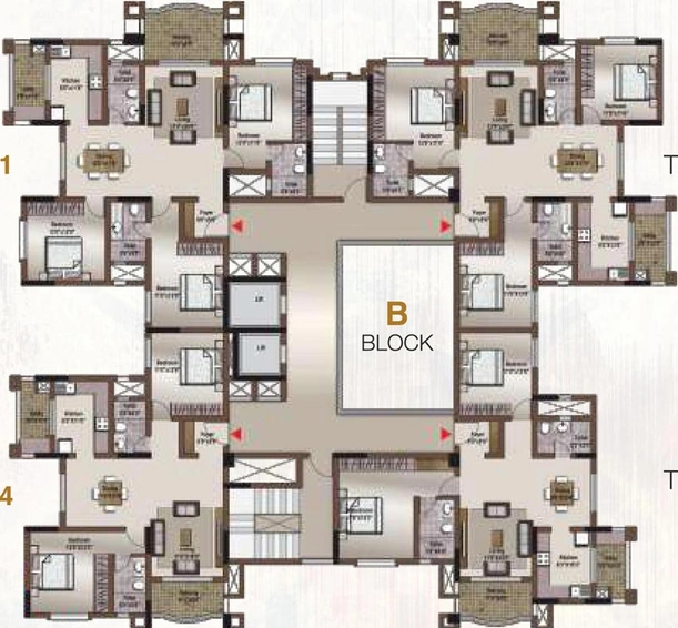 Floor Plan of Legacy Saviero in Horamavu, Bangalore - Image 138251