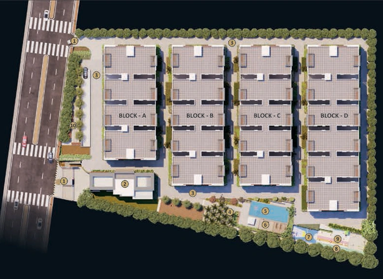 Master Plan of Sunshine Green Meadows in Bachupally, Hyderabad - Image 138242