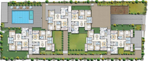 Master Plan of Legacy Soreno in Hebbal, Bangalore - Image 138283