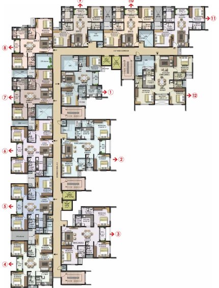 Floor Plan of RWD Lemongraz in Ambattur, Chennai - Image 138288