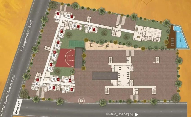 Master Plan of Legacy Vivienda in Shettigere, Bangalore - Image 138297