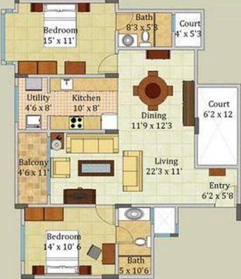 2 BHK Flat in Surbacon Maple in Sarjapur, Bangalore - Image 806759