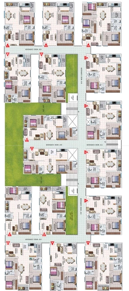 Floor Plan of SVS Oracle in Narapally, Hyderabad - Image 138488