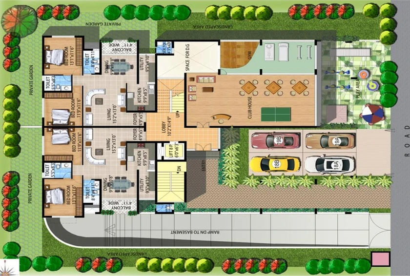 Master Plan of Umiya Willows in Richards Town, Bangalore - Image 138412