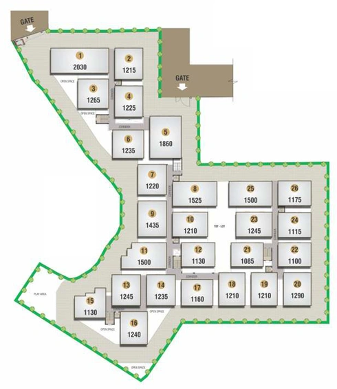 Master Plan of Technopolis Solitaire Elite in Miyapur, Hyderabad - Image 138418