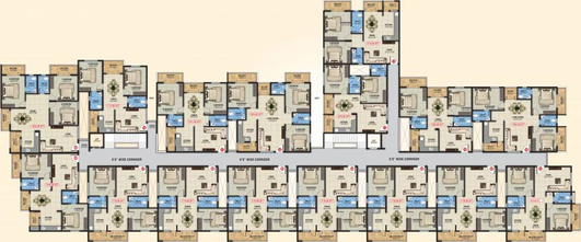 Floor Plan of AR GK Residency in Ramamurthy Nagar, Bangalore - Image 138445