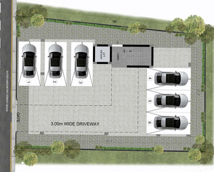 Master Plan of JKB Sathya in Saligramam, Chennai - Image 138455