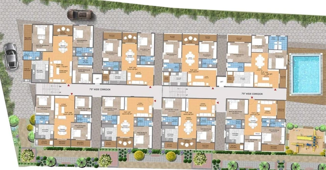 Master Plan of Pristine Grove in Thanisandra, Bangalore - Image 138501